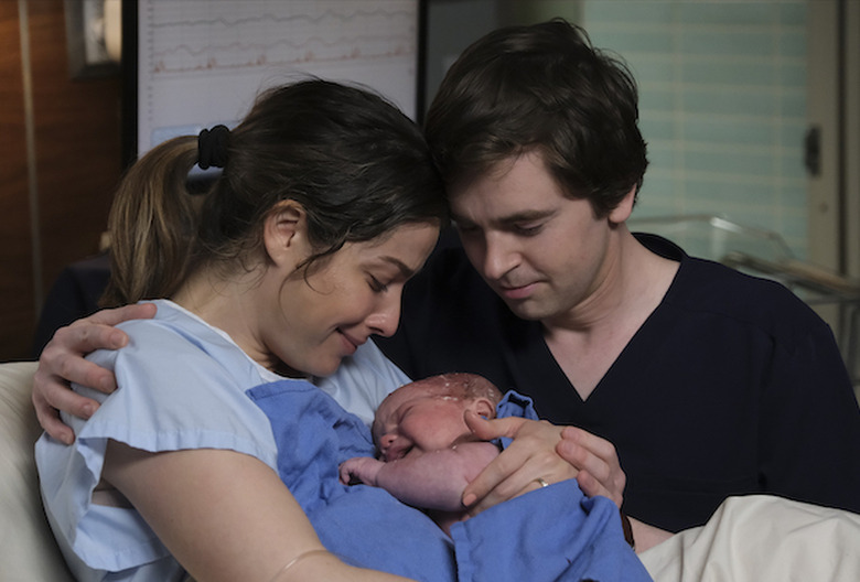 Freddie Highmore and Paige Spara as Shaun Murphy and Lea Dilallo on ABC's The Good Doctor