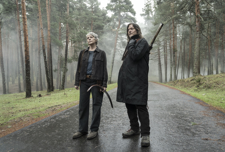 Melissa McBride as Carol Peletier, Norman Reedus as Daryl Dixon - The Walking Dead: Daryl Dixon _ Season 3 - Photo Credit: Carla Oset/AMC