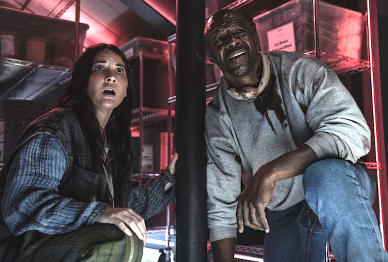 Olivia Munn as Evie, Terry Crews as Joe - Tales of the Walking Dead _ Season 1, Episode 1 - Photo Credit: Curtis Bonds Baker/AMC