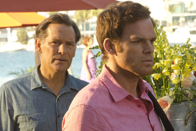 DEXTER, (from left): James Remar, Michael C. Hall, 'Do The Wrong Thing', (Season 7, ep. 706, aired N