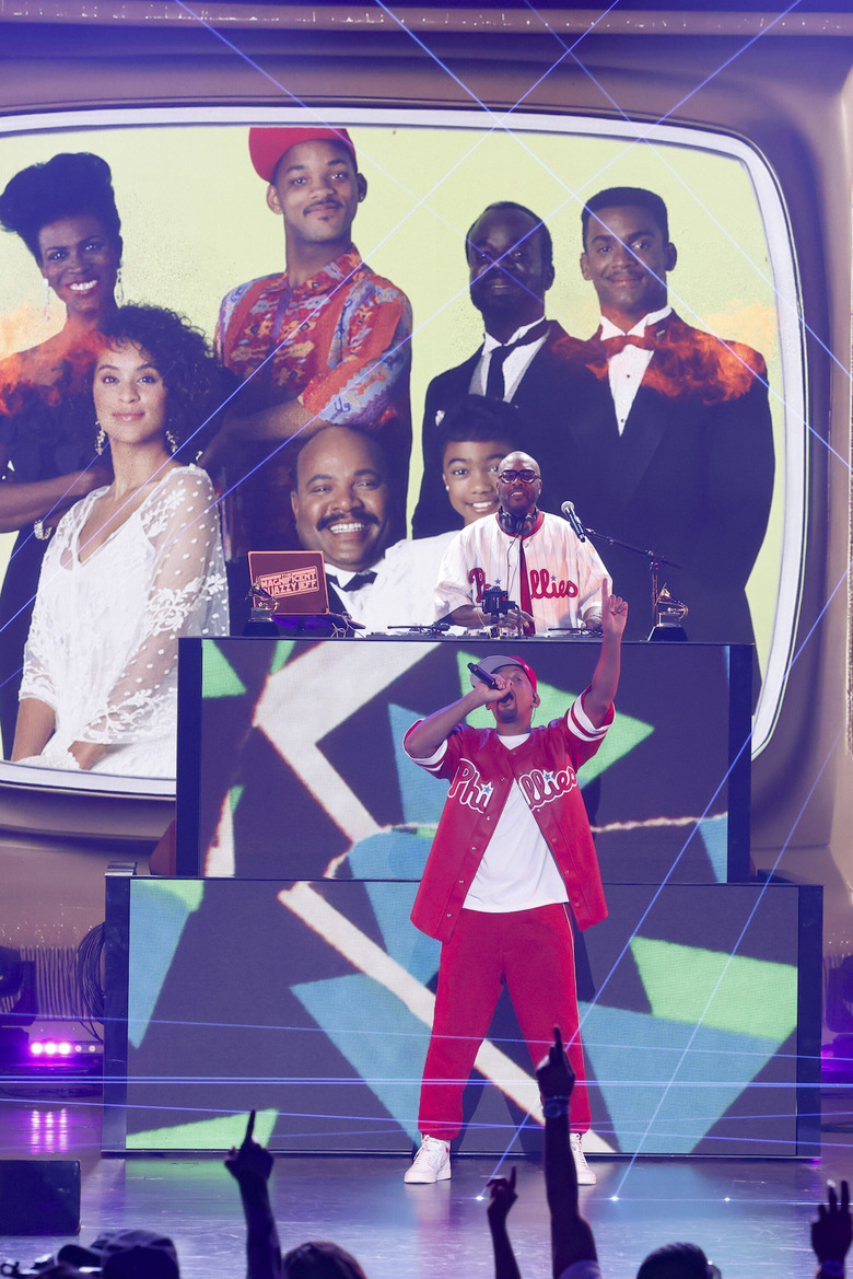Will Smith performs at A Grammy Salute to 50 Years of Hip-Hop on CBS
