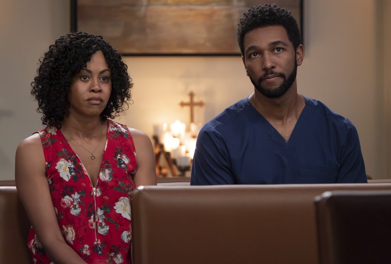 GREY’S ANATOMY - “Hit the Floor” - The aftermath of the convenience store shooting brings chaos to Grey Sloan. Ben hits a wall with his new emergency preparedness plan. Romantic tensions surface for Owen, while Amelia and Winston disagree over the surgical plan for a young patient. THURSDAY, MARCH 6 (10:01-11:00 p.m. EST) on ABC. (Disney/Tina Thorpe) 
VINESSA ANTOINE, ANTHONY HILL