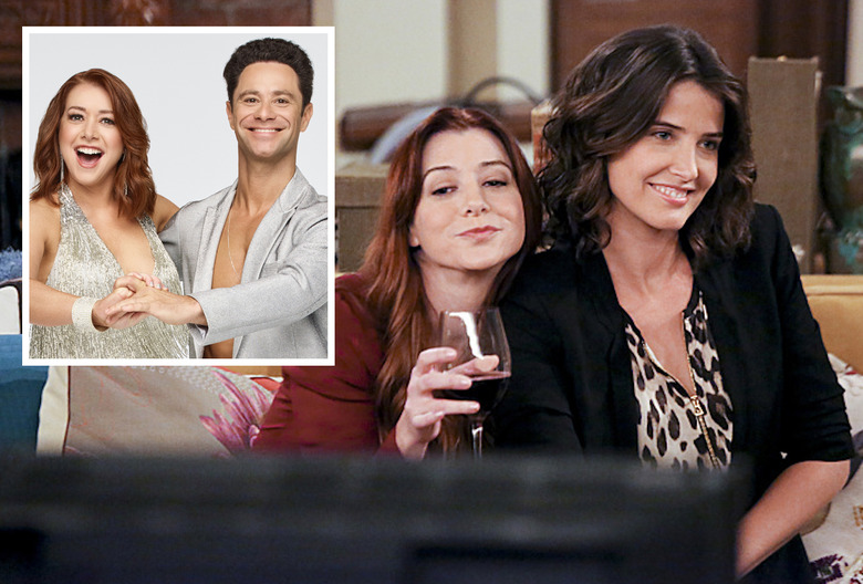Alyson Hannigan on DWTS - Support from HIMYM's Cobie Smulders