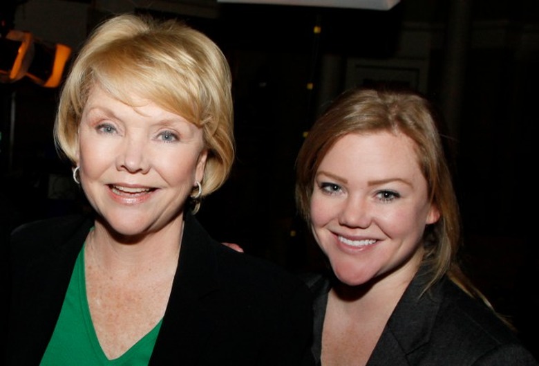 Erika Slezak with daughter Amanda Davies in 2011