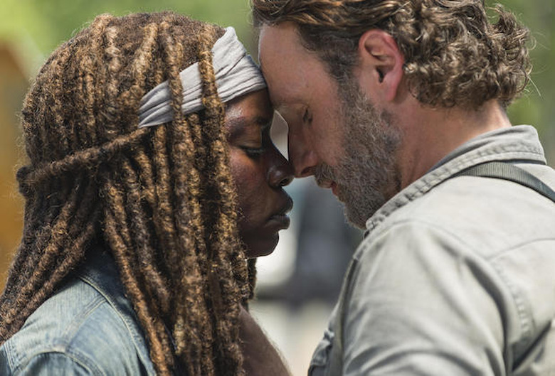 andrew lincoln sings to danai gurira the walking dead goodbye video