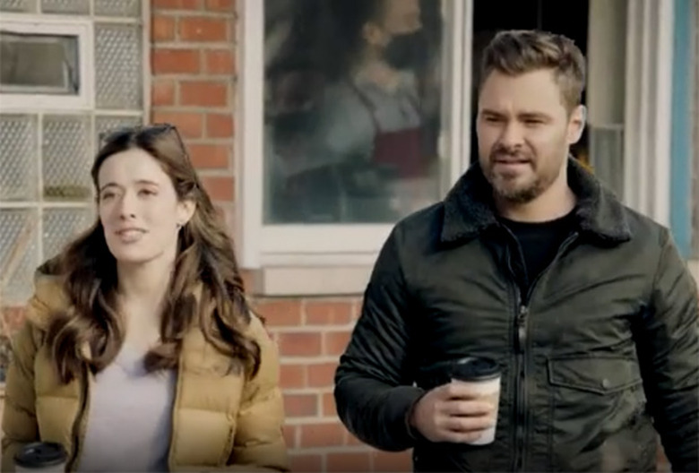 Marina Squerciati with Patrick John Flueger in Chicago P.D.