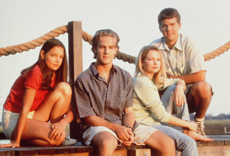Dawson's Creek's Katie Holmes, James Van Der Beek, Michelle Williams and Joshua Jackson