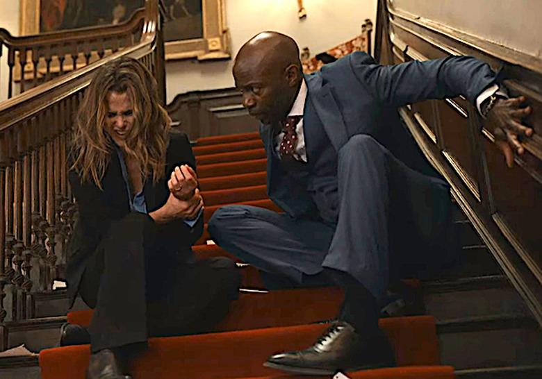The Diplomat Episode 6 Keri Russell Fall Stairs Kate