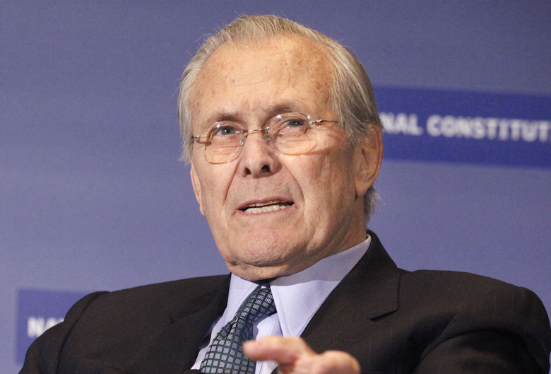 Donald Rumsfeld Dead Secretary of Defense George W. Bush