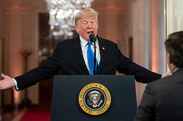 Donald Trump Jim Acosta CNN White House Press Access Revoked Video