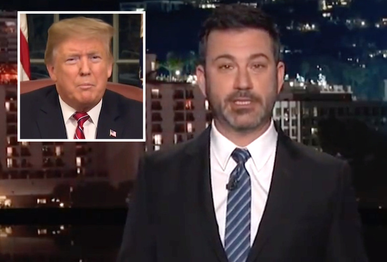 kimmel trump primetime address speech reaction video