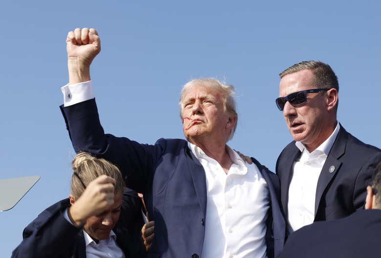 Trump Shot Injured Rally Video