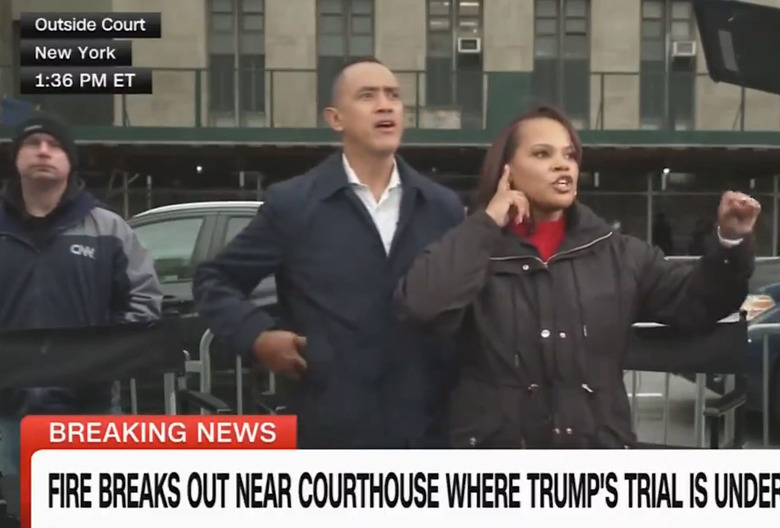 Donald Trump Trial Man Lights Himself On Fire Video