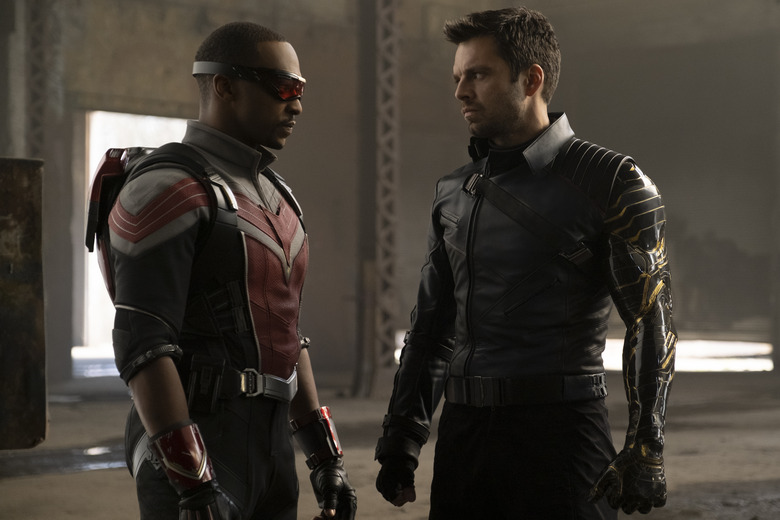 Anthony Mackie and Sebastian Stan in Falcon and the Winter Solider
