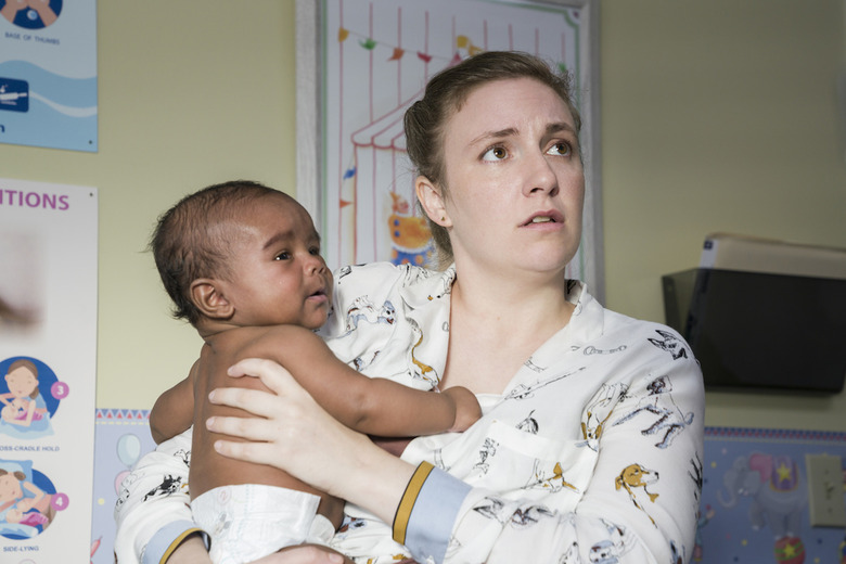 Girls Series Finale Lena Dunham Hannah Baby Grover