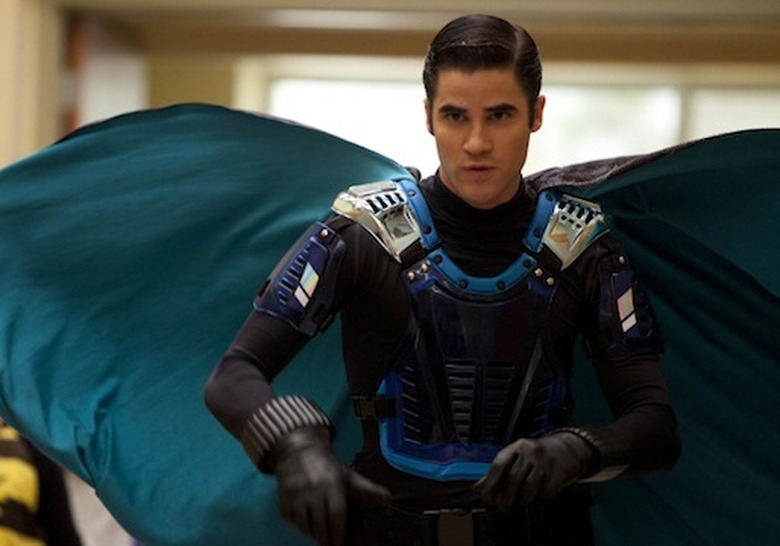 glee blaine superhero