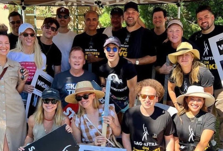 Glee Reunion on SAG-AFTRA Picket Line