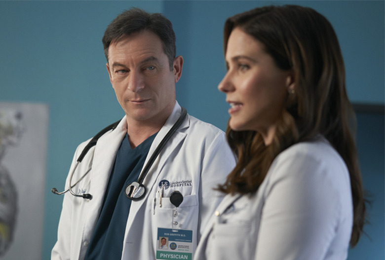 Jason Isaacs and Sophia Bush in Good Sam