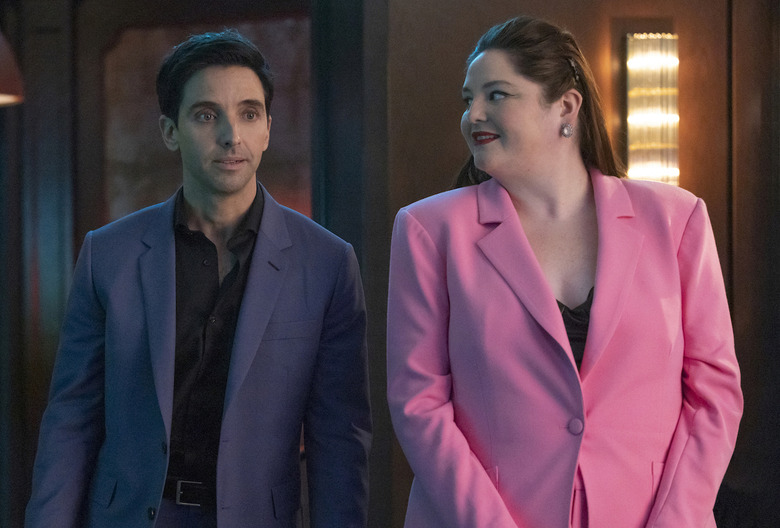 Paul W. Downs and Megan Stalter in Hacks