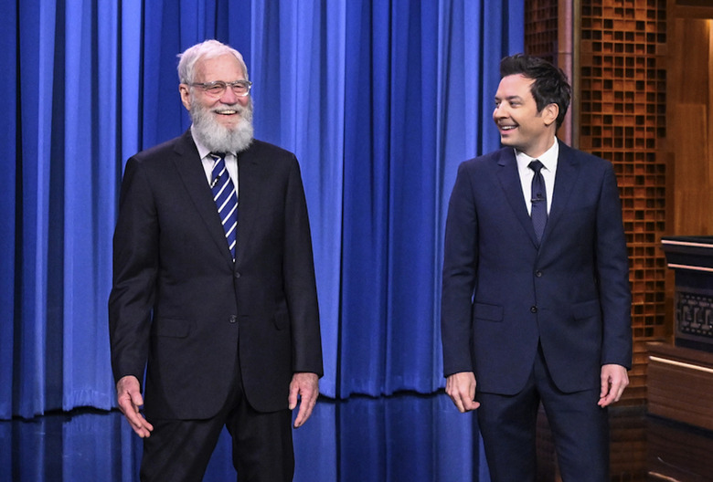 david letterman tonight show jimmy fallon 2025 video