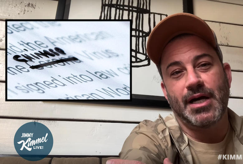 jimmy kimmel donald trump racist chinese virus monologue video