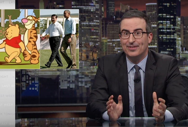 john oliver censored china video