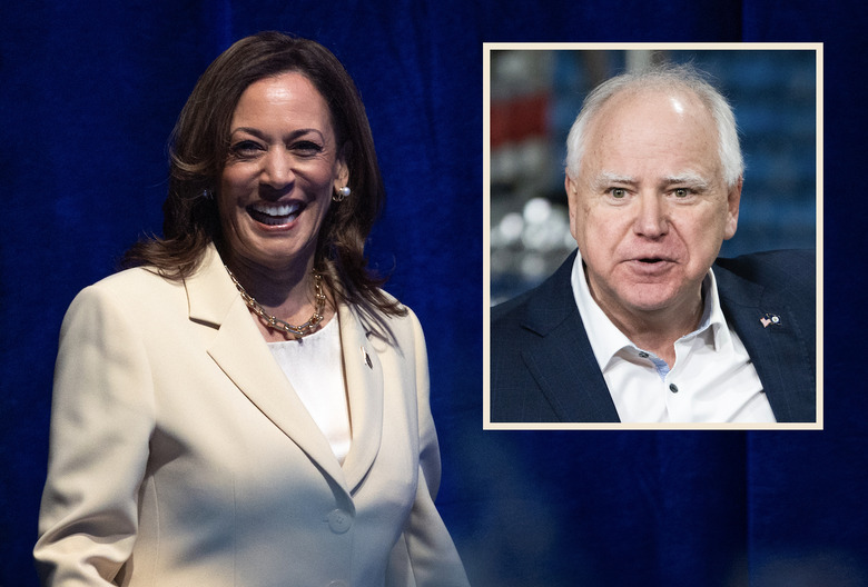 Kamala Harris and Tim Walz