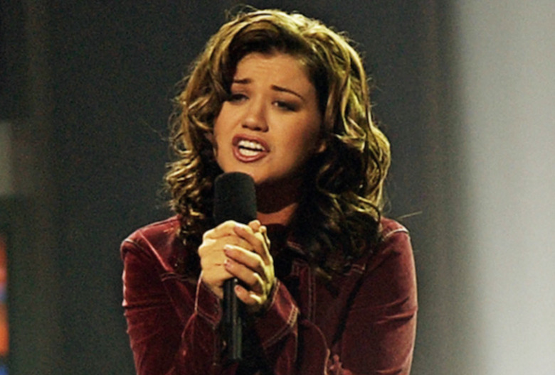 Kelly Clarkson winning American Idol on Sept. 4, 2002