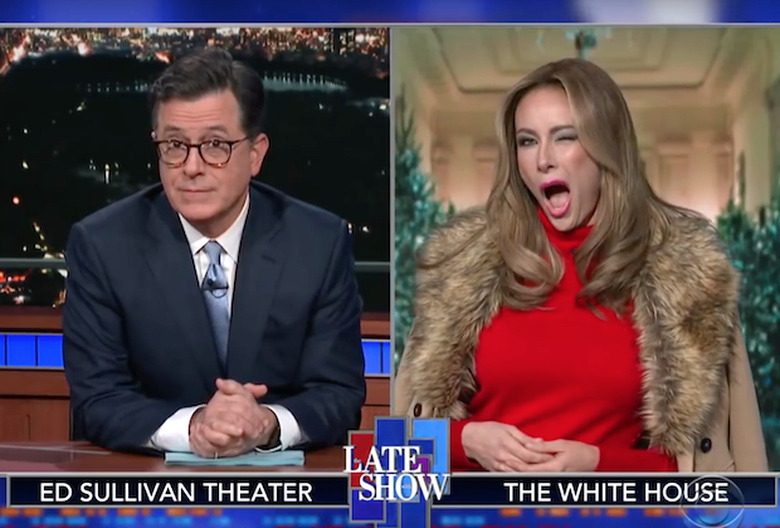 colbert-laura-benanti-melania-returns