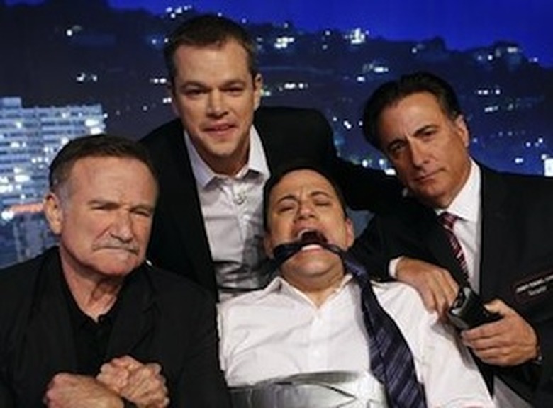 ROBIN WILLIAMS, MATT DAMON, JIMMY KIMMEL, ANDY GARCIA