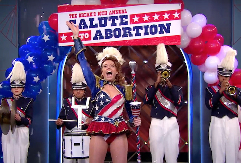 michelle wolf salute to abortion video