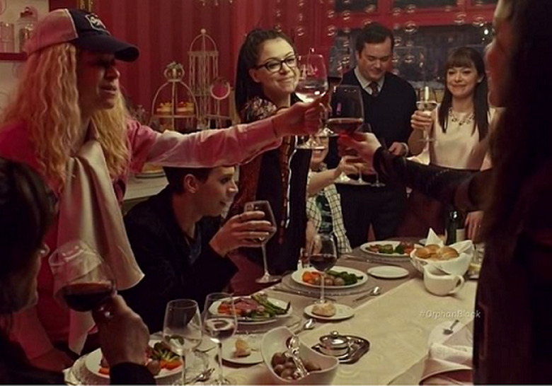 Orphan Black Dinner Scene