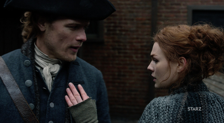 Outlander Jamie Brianna reunion Season 4 Episode 9 The Birds and the Bees