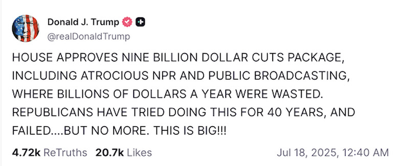 trump pbs npr defunding