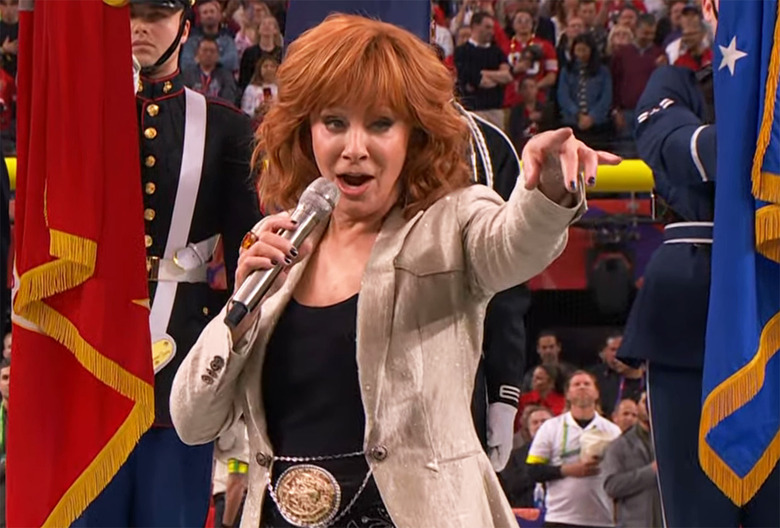 Reba McEntire Super Bowl National Anthem