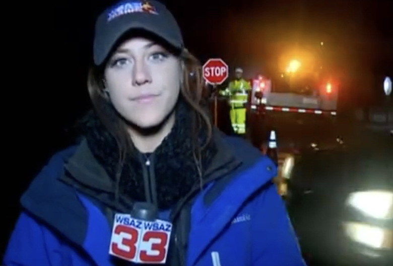 TV Reporter Hit by Car Live on News Broadcast