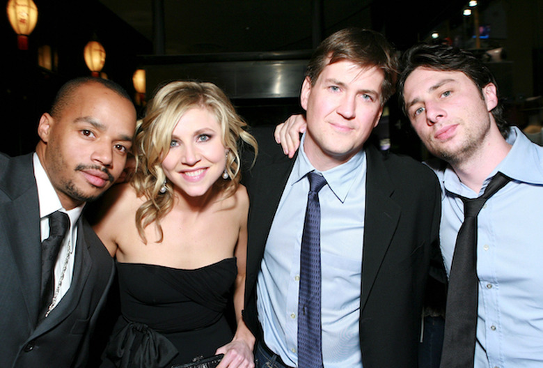 Donald Faison, Sarah Chalke, Bill Lawrence & Zach Braff