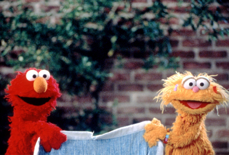 Elmo and Zoe in Sesame Street
