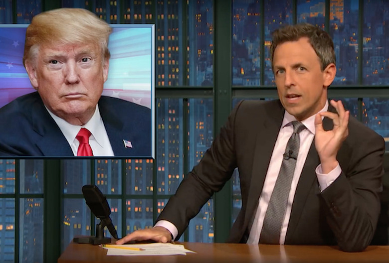 seth meyers donald trump immigration problem video