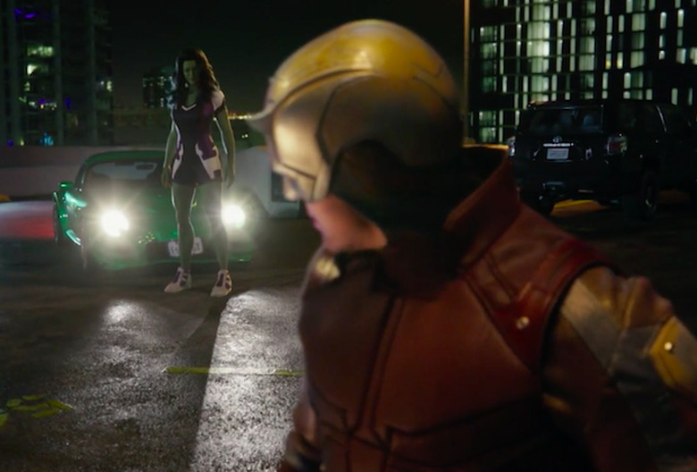 She-Hulk Daredevil Fight Video