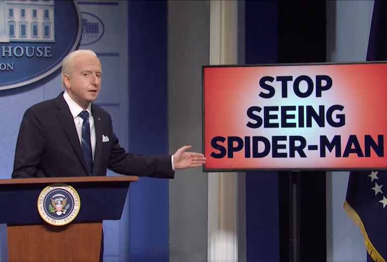 SNL Biden Spider-Man