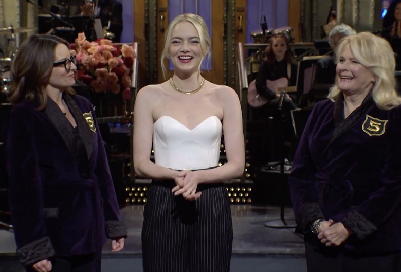 SNL: Tina Fey and Candice Bergen   Emma Stone 