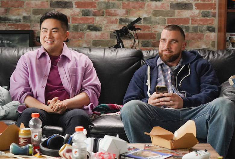 snl straight male friend travis kelce video
