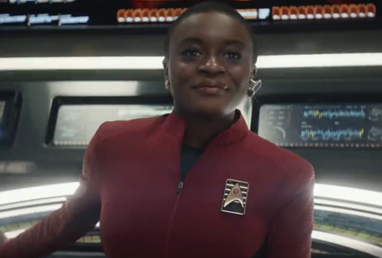 Celia Rose Gooding as Uhura in Star Trek: Strange New Worlds
