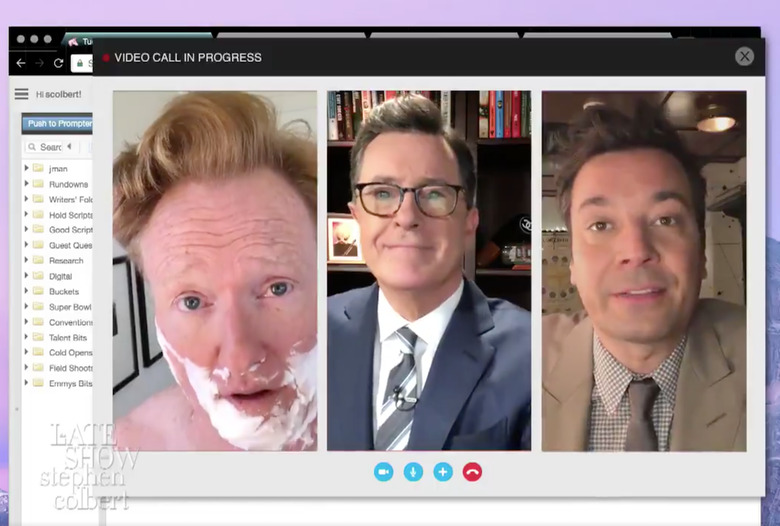 Stephen Colbert Jimmy Fallon Conan O'Brien Video Trump Response