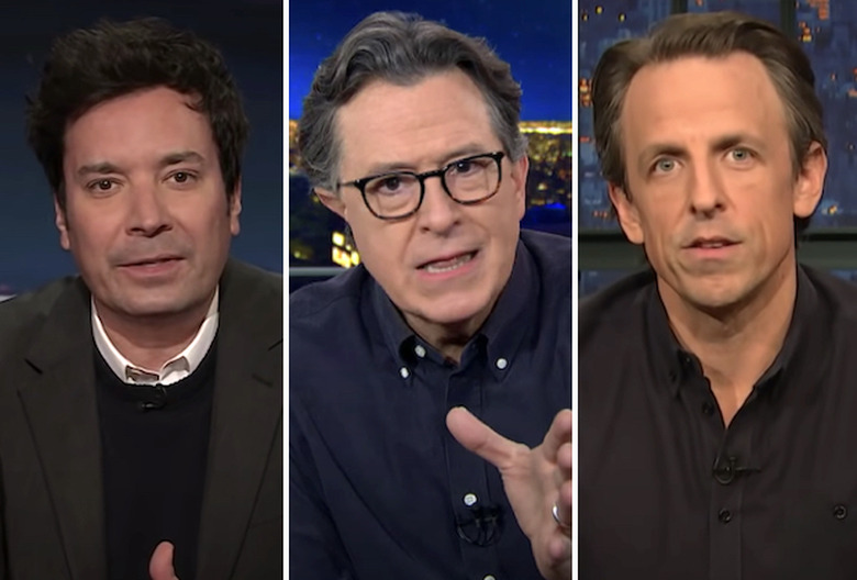 Jimmy Fallon, Stephen Colbert, Seth Meyers Response to U.S. Capitol Violence