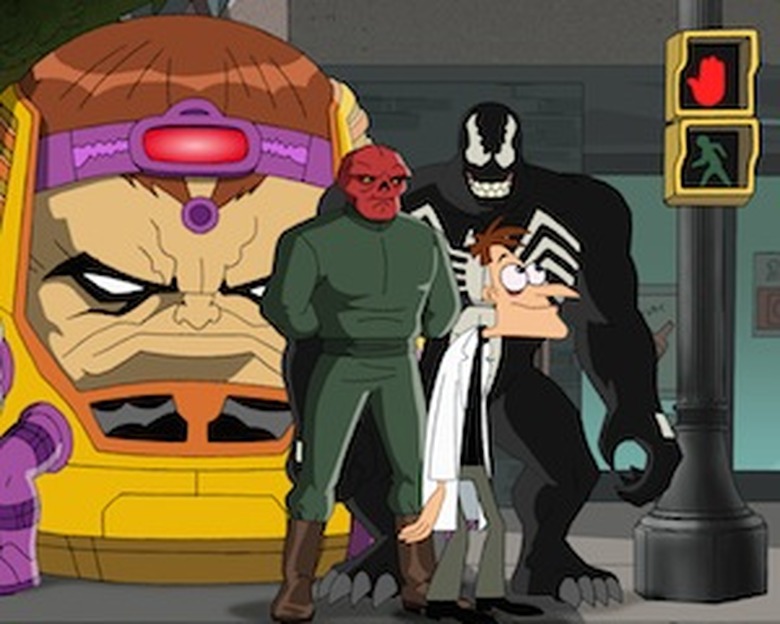 WHIPLASH, M.O.D.O.K., RED SKULL, DR. DOOFENSHMIRTZ, VENOM