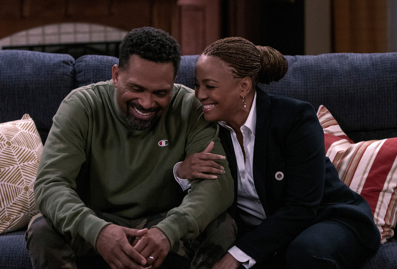 Mike Epps and Kim Fields in The Upshaws Season 1
