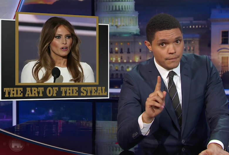 daily-show-trevor-noah-melania-trump-michelle-obama