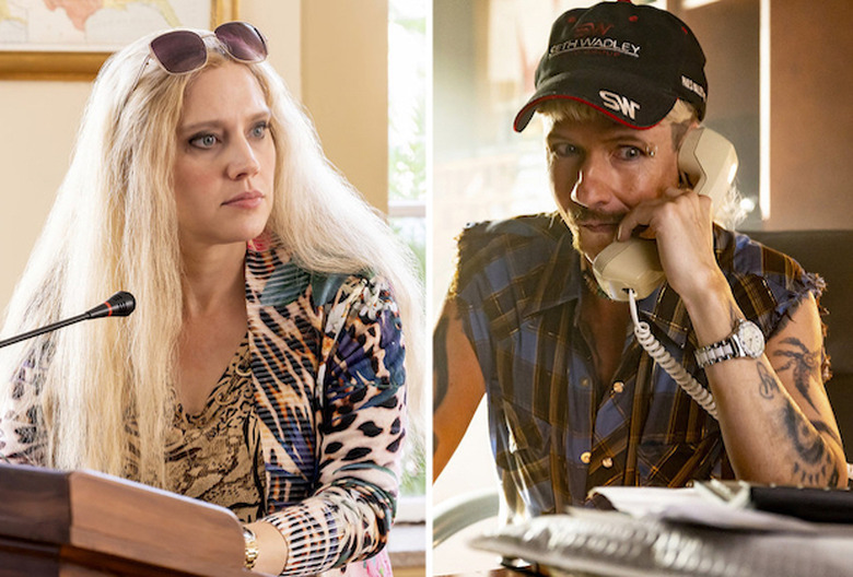 Kate McKinnon and John Cameron Mitchell in 'Joe vs. Carole'